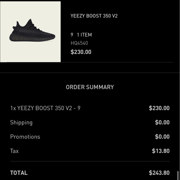 Yeezy Boost 350 V2 Onyx won in adidas Confirmed drop, sold out womens 10/men’s 9 - Picture 2 of 3